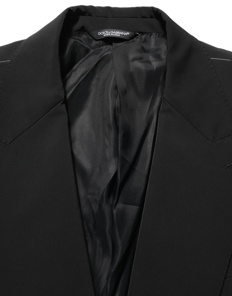 Dolce & Gabbana Black Single Breasted One Button Blazer