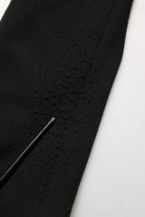Dolce & Gabbana Black Logo Crest Single Breasted Blazer