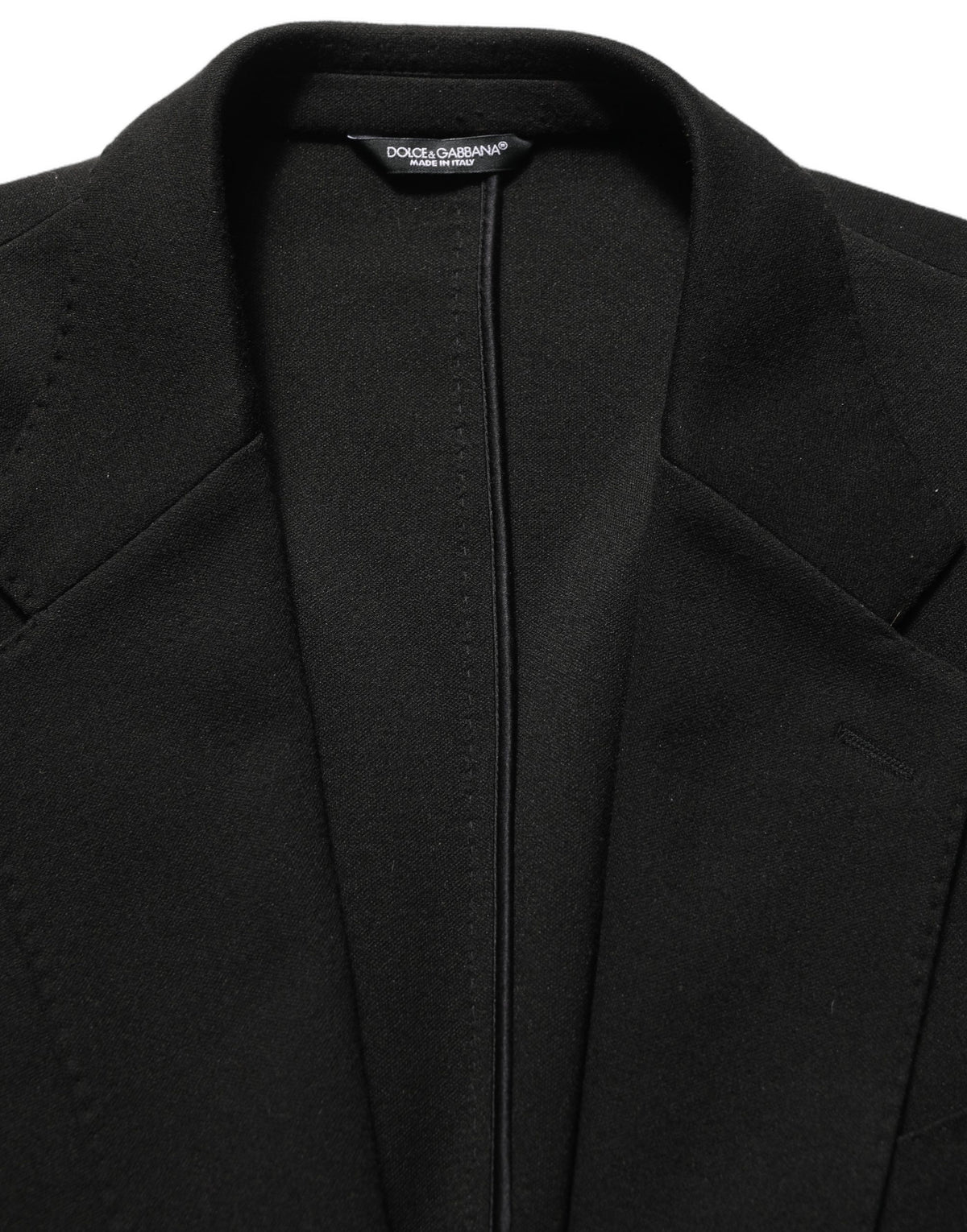 Dolce & Gabbana Black Logo Crest Single Breasted Blazer