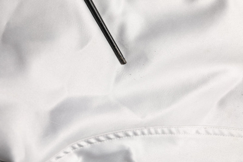 Dolce & Gabbana White DG Logo Polyester Jersey Bomber Jacket