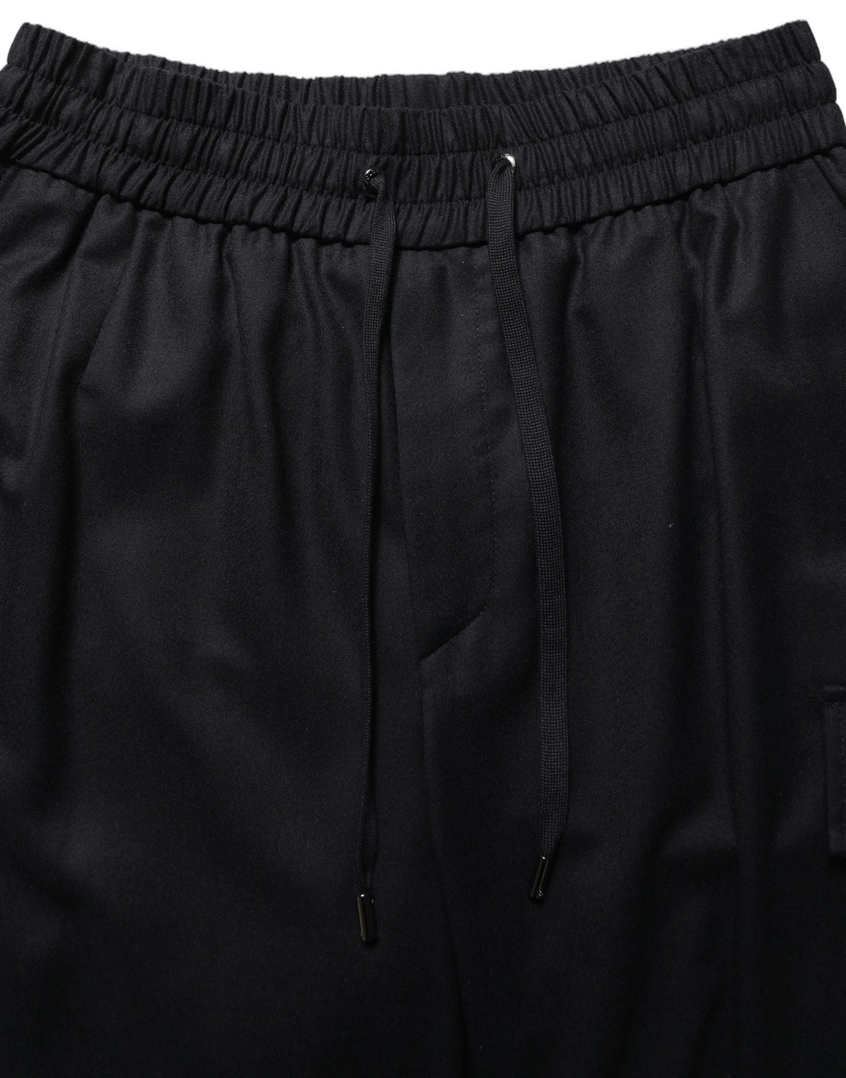 Dolce & Gabbana Black Mid Waist Cargo Jogger Sweatpants