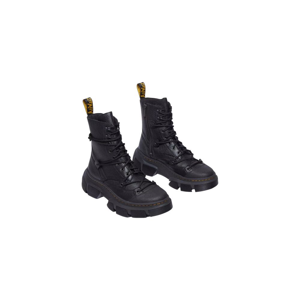 Dr. Martens Black Leather Lace-Up Boots for Women