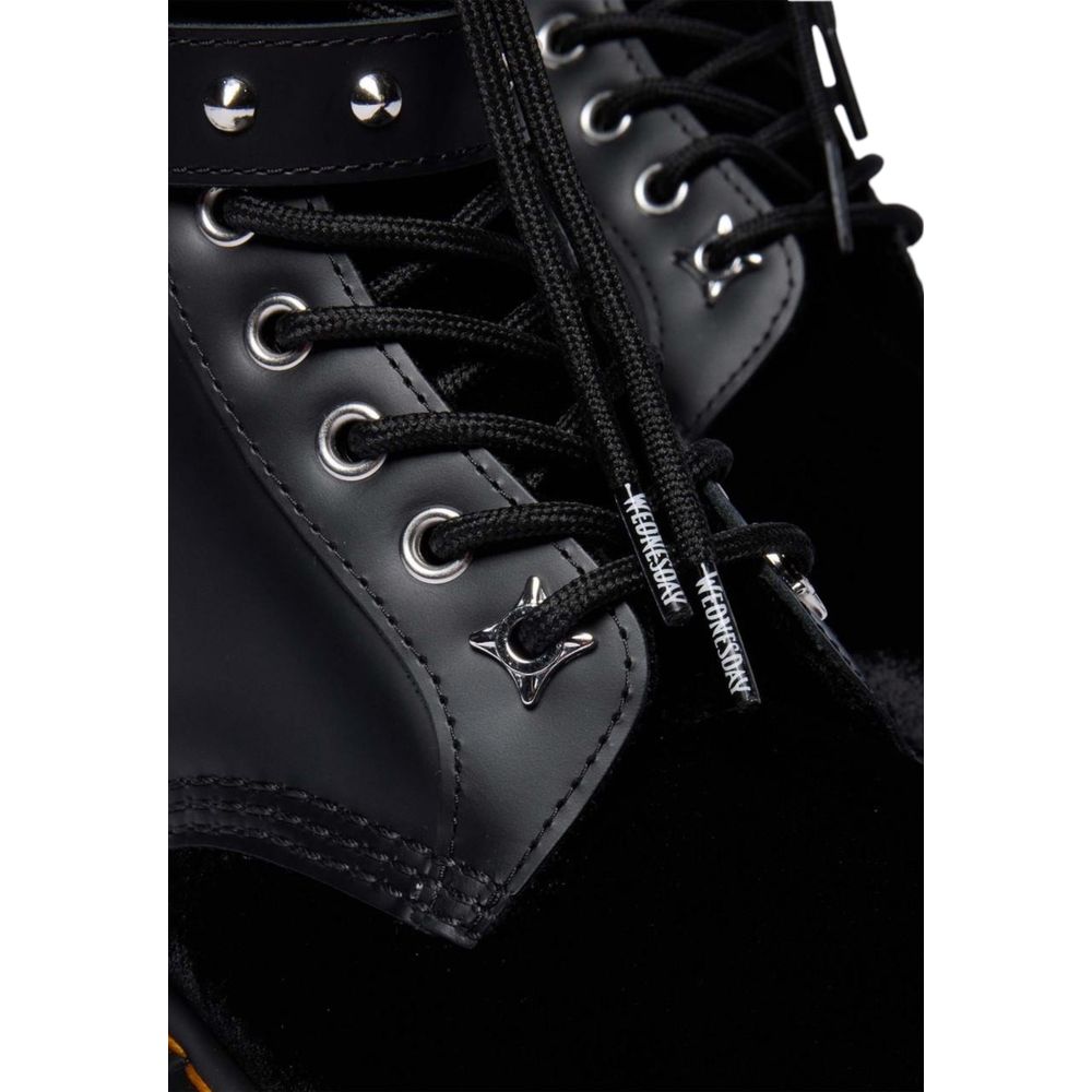 Dr. Martens 1460 Wdn Black Leather Lace-Up Boots for Women