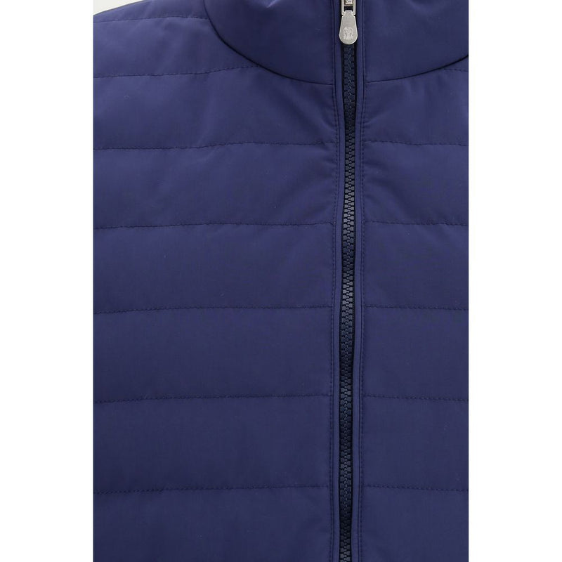 Brunello Cucinelli Blue Quilted Sleeveless Jacket for Men