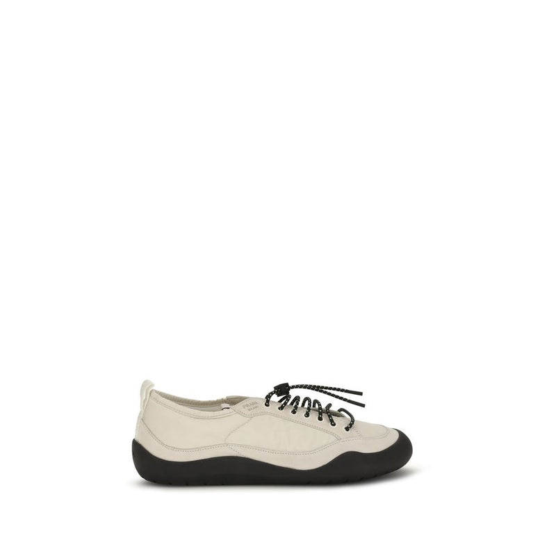 Prada Beige Fabric Athletic Sneakers for Men
