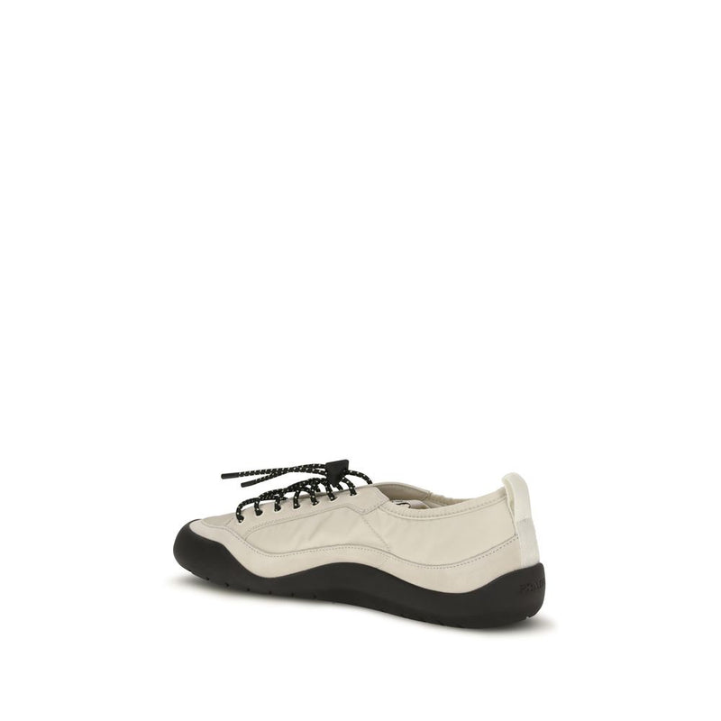 Prada Beige Fabric Athletic Sneakers for Men