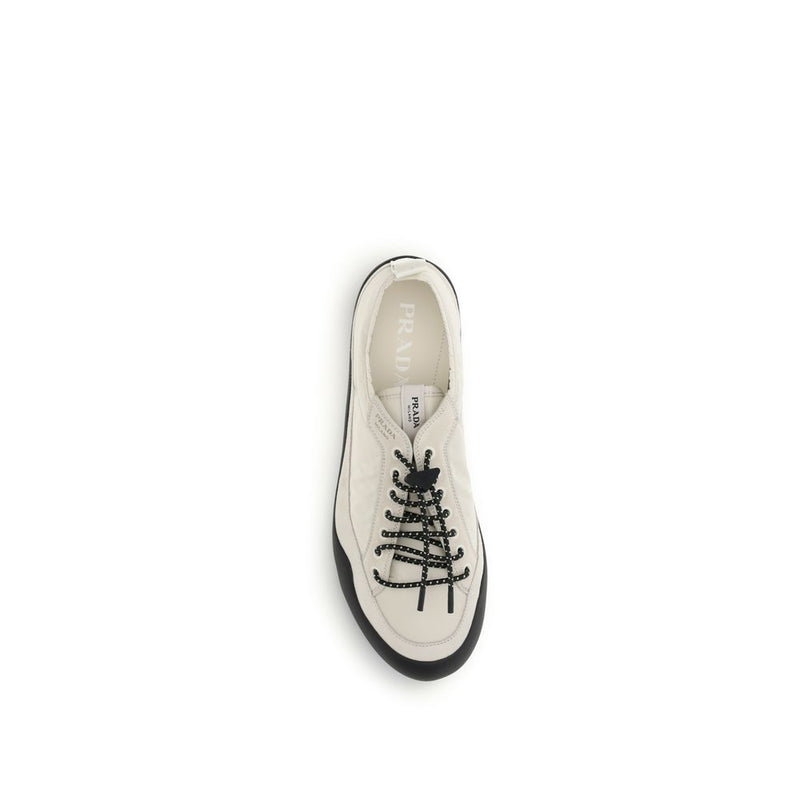 Prada Beige Fabric Athletic Sneakers for Men