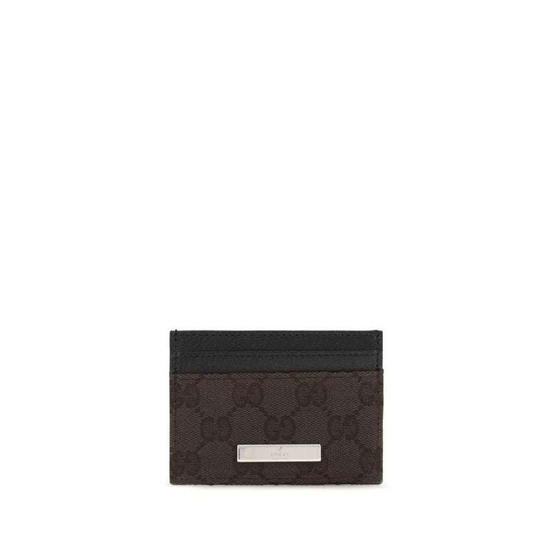 Gucci GG Fabric Brown Polyester Wallet for Women