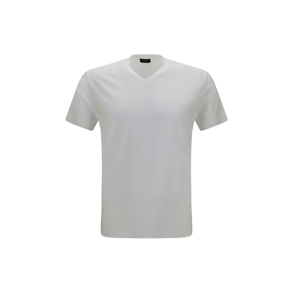 Gucci White Modal T-Shirt - Essential Elegance