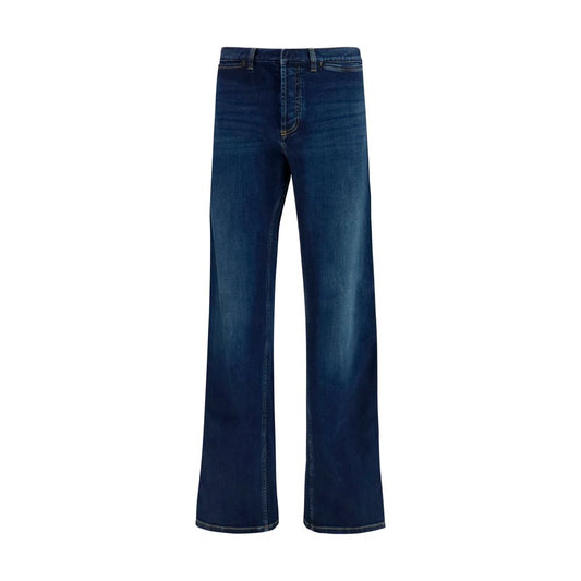 Gucci Blue Cotton Flared Jeans for Men