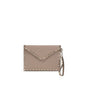 Valentino Garavani Beige Calf Leather Bos Taurus Clutch Bag
