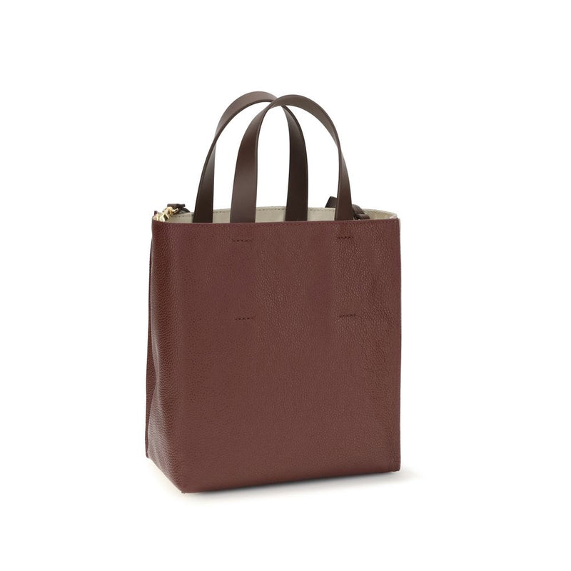 Marni Beige Calf Leather Bos Taurus Handbag - Museo Mini