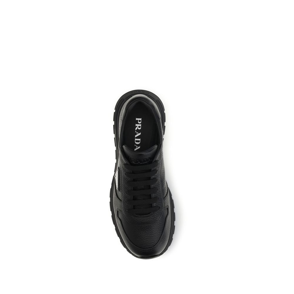 Prada Prax 2.0 Black Polyester Athletic Sneakers for Men