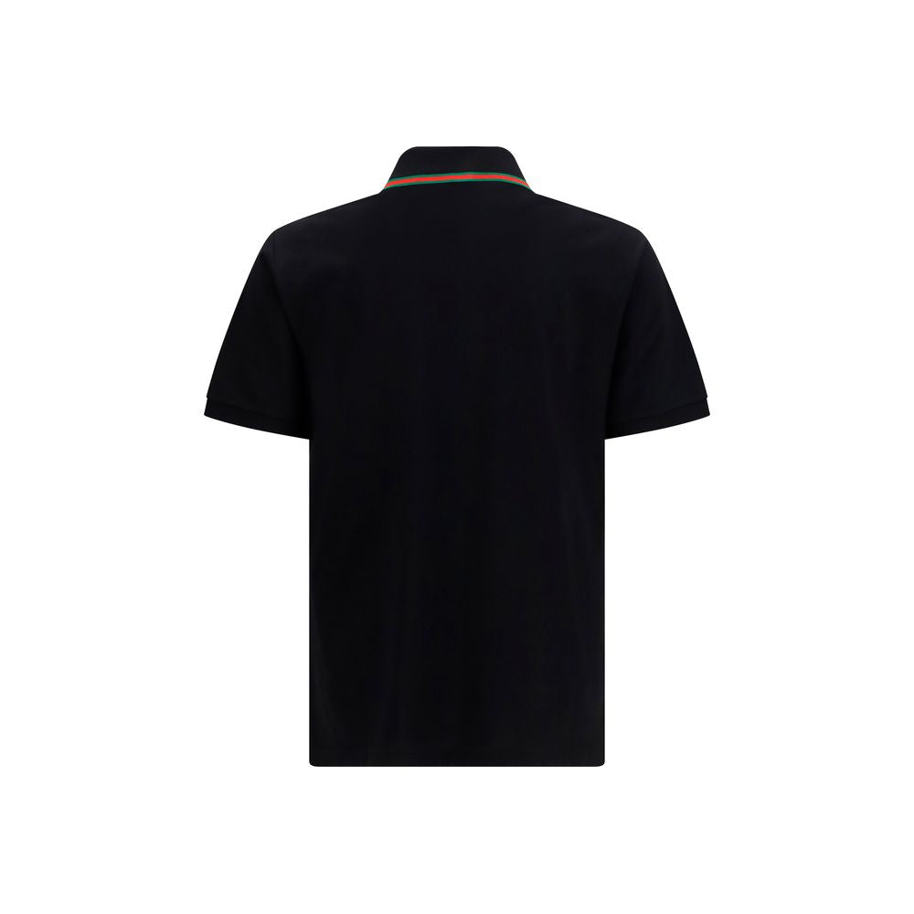 Gucci Black Cotton Polo Shirt - Refined Casual Wear
