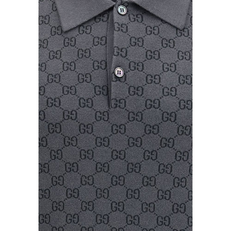 Gucci Gray Lamb Ovis Aries Polo Shirt