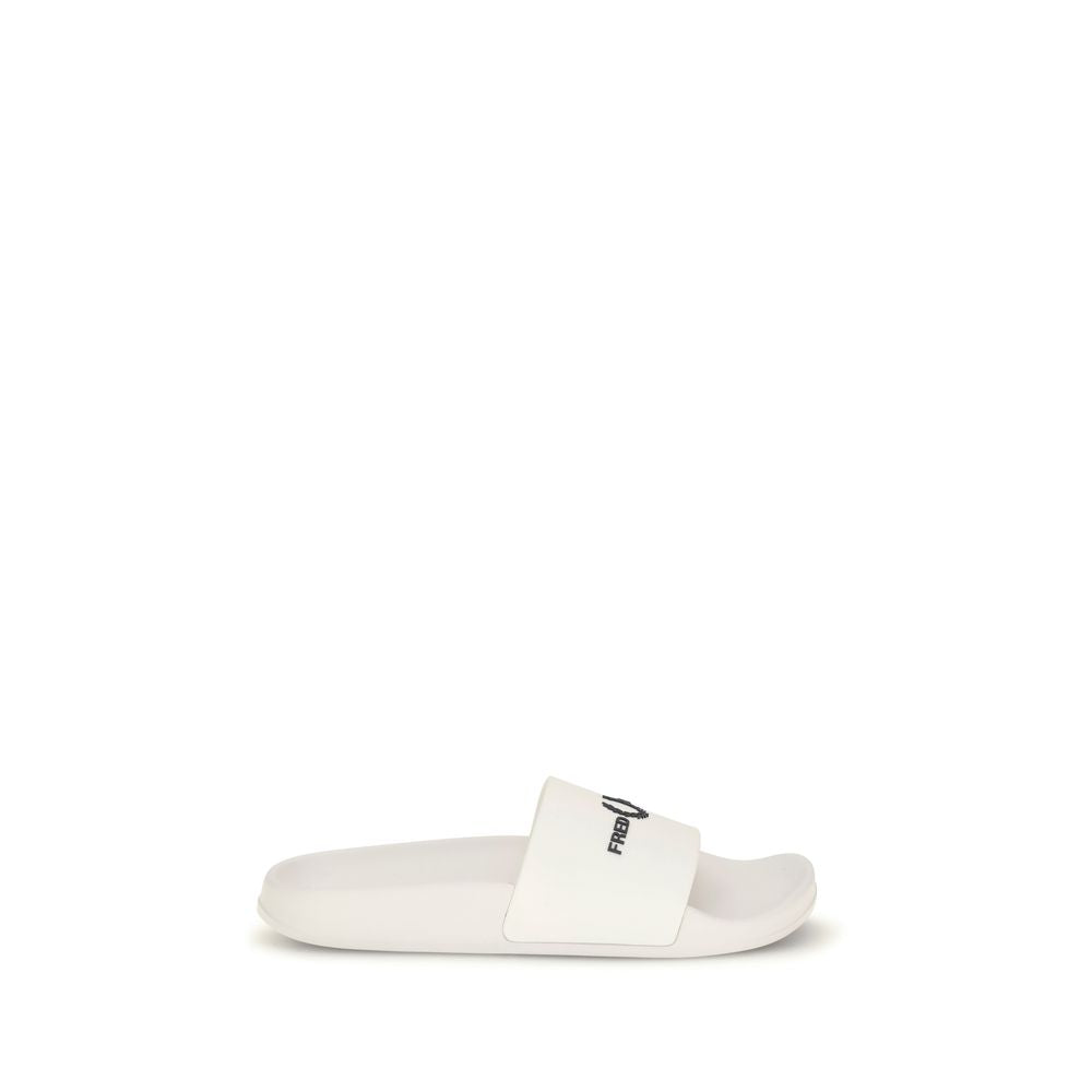 Fred Perry White Rubber Sandals - Comfort Meets Sporty Style