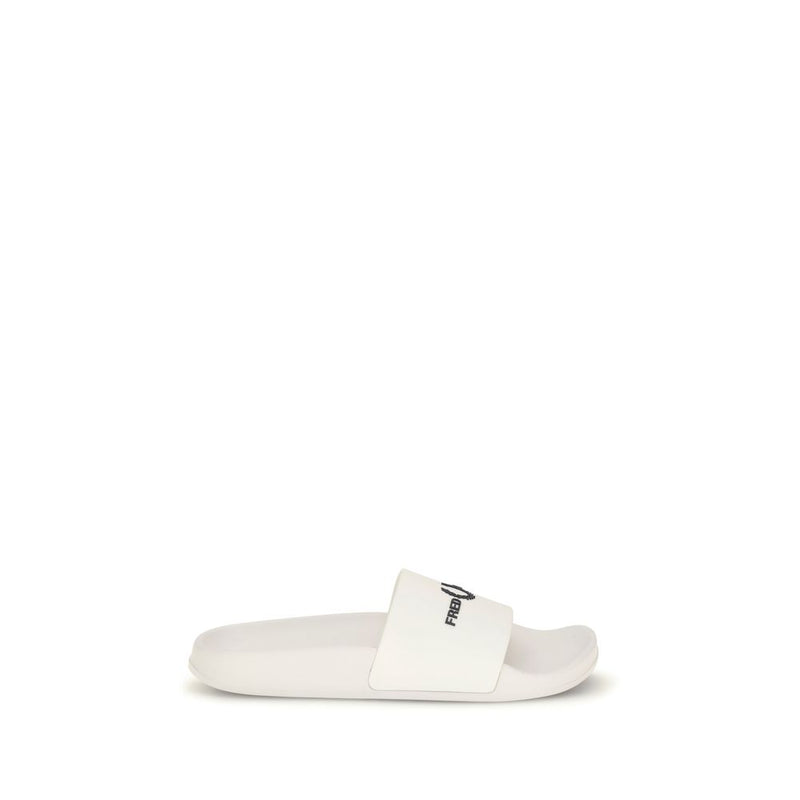 Fred Perry White Rubber Sandals - Comfort Meets Sporty Style