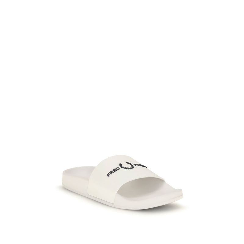 Fred Perry White Rubber Sandals - Comfort Meets Sporty Style