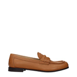 Miu Miu Brown Leather Slip-On Loafers for Women