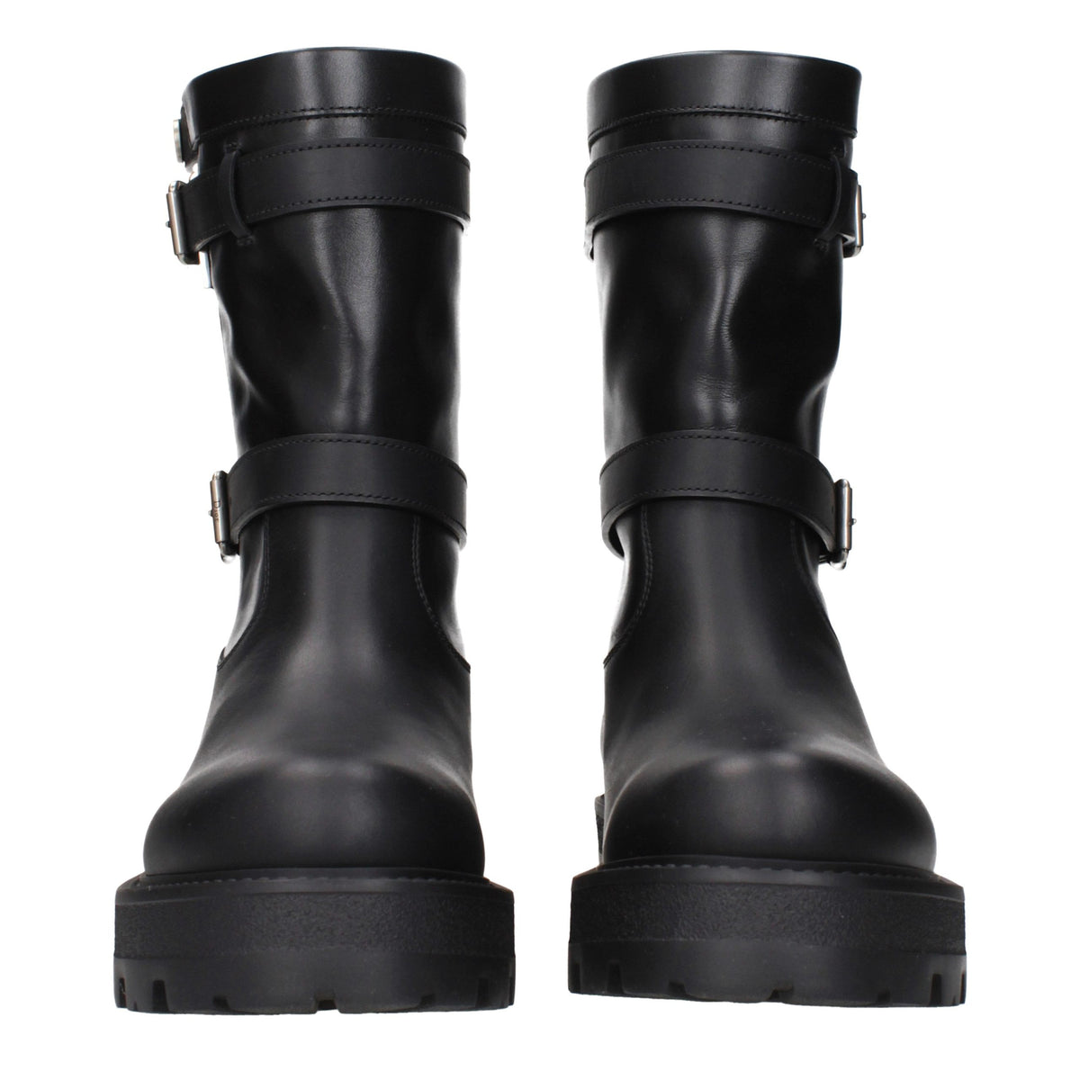 Christian Dior Black Leather Ankle Boots
