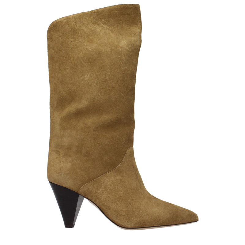 Isabel Marant Brown Leather High Heel Boots for Women