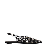 The Attico Black Leather Ballet Flats - Elegant Footwear
