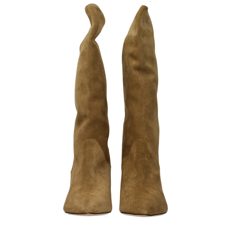 Isabel Marant Brown Leather High Heel Boots for Women