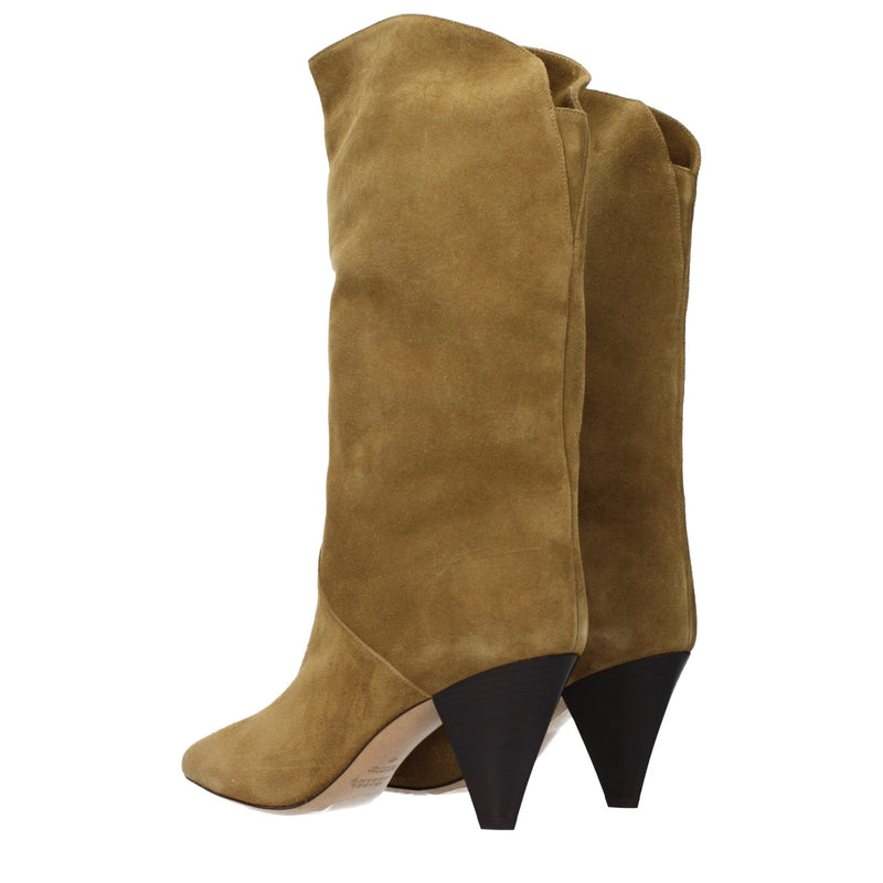 Isabel Marant Brown Leather High Heel Boots for Women