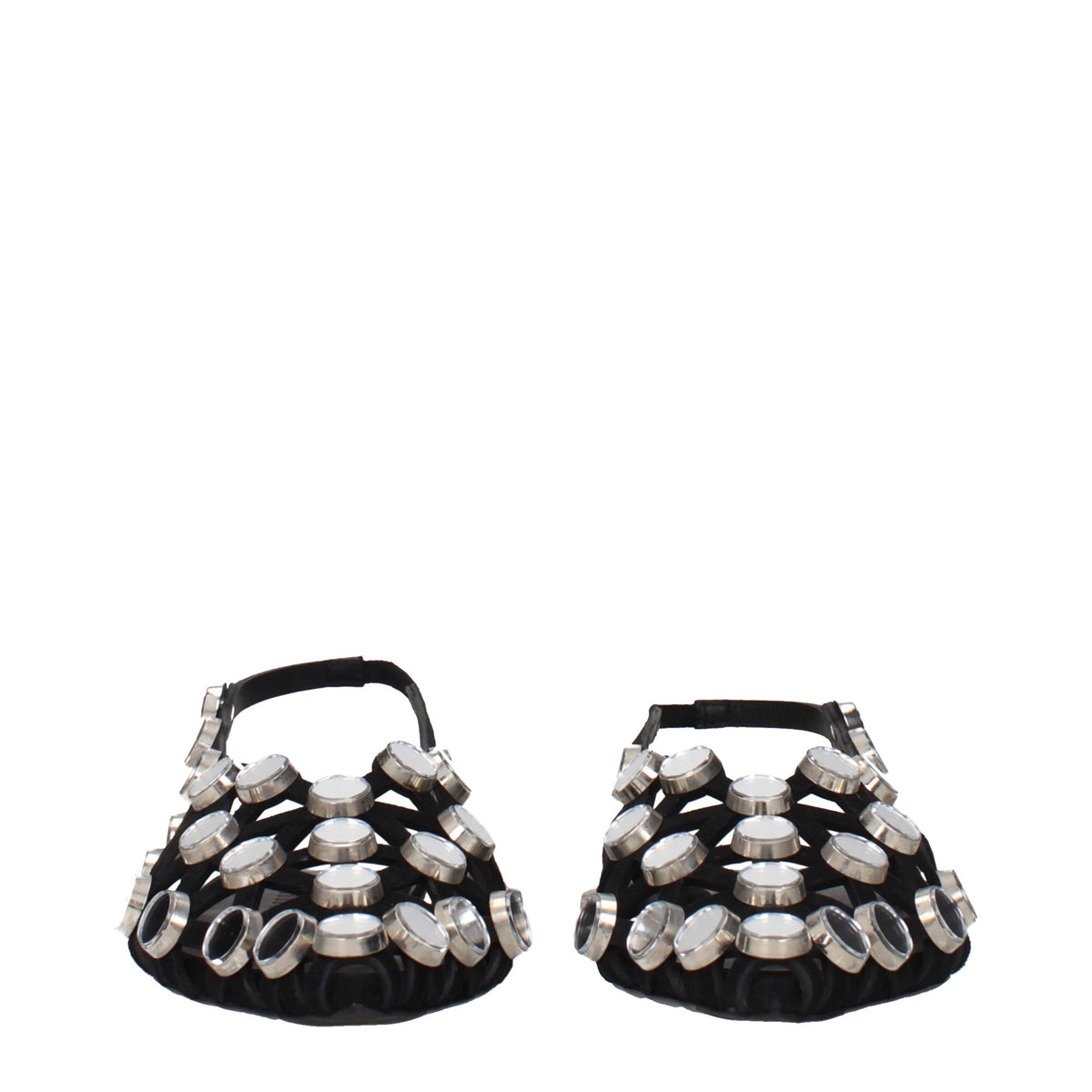 The Attico Black Leather Ballet Flats - Elegant Footwear