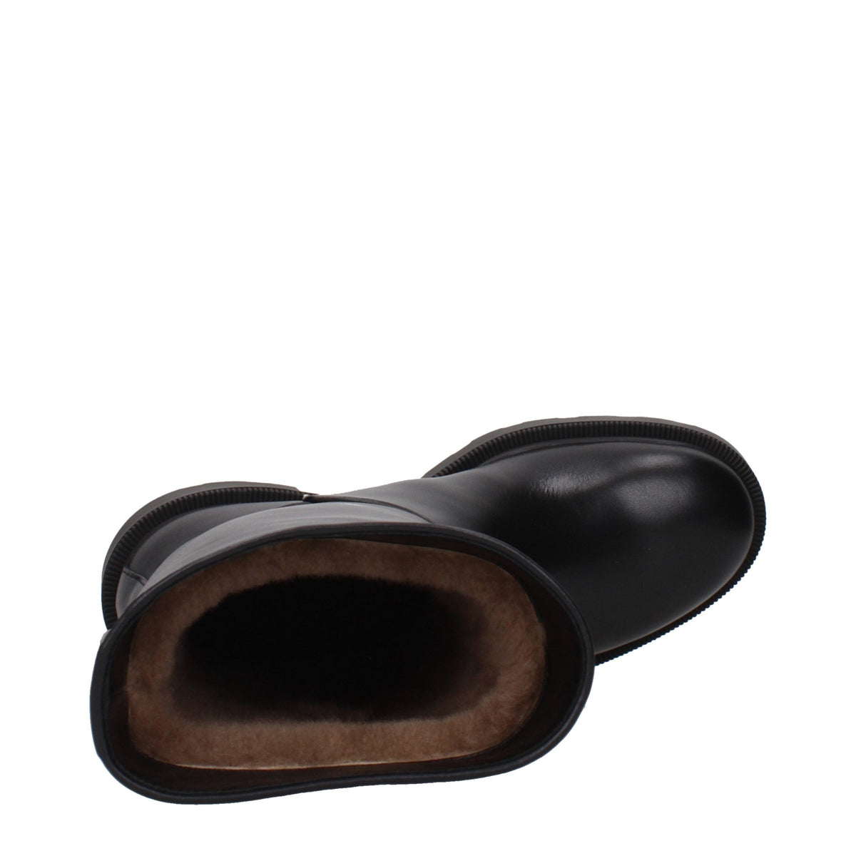 The Row Black Leather Boots - Stylish and Distressed Design
