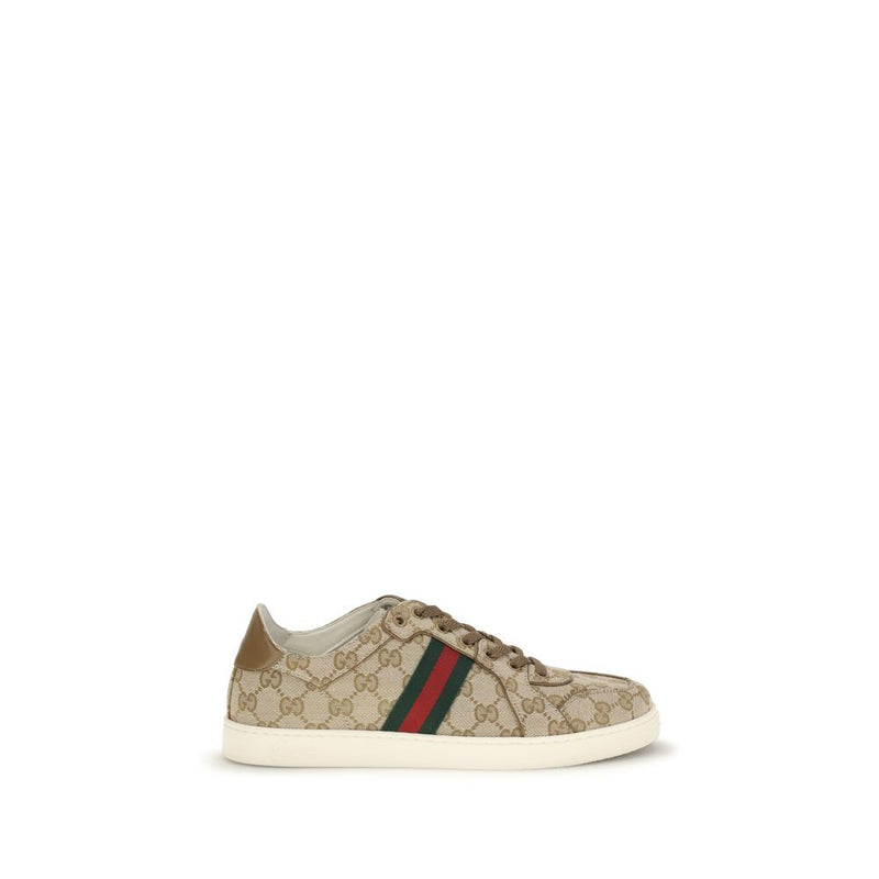 Gucci Beige Fabric Athletic Sneakers for Men