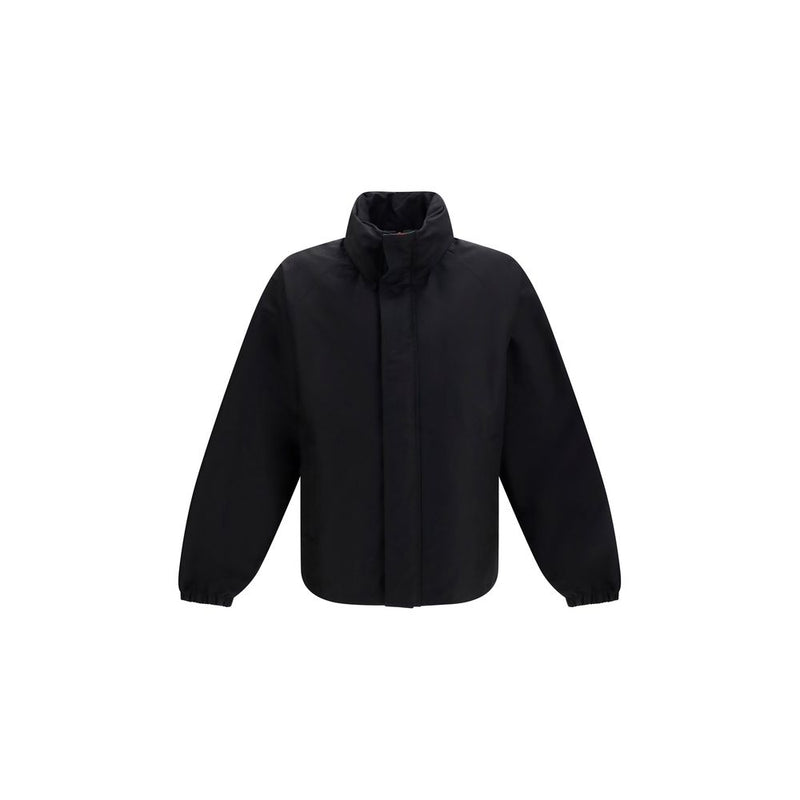 Gucci Black Cotton Full-Length Jacket for Men