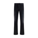 Gucci Black Cotton Flared Jeans for Men