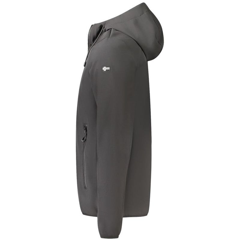 Norway 1963 Black Polyester Men's Soft Shell Jacket