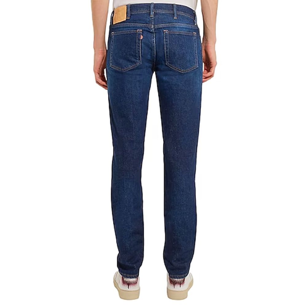 Acne Studios Blue Cotton Skinny Jeans for Men