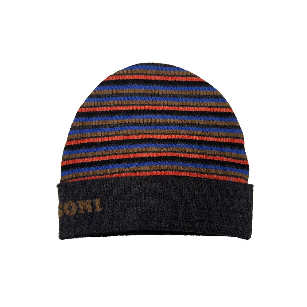 Missoni Gray Wool Beanie - Stylish & Warm Accessory