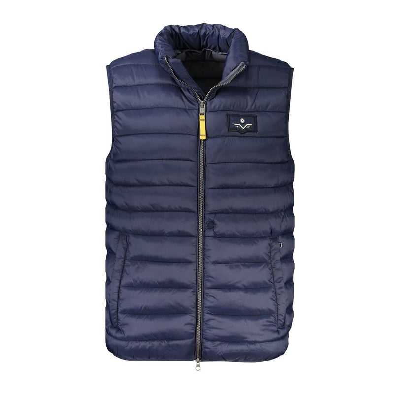Armata Di Mare Blue Polyamide Sleeveless Jacket for Men