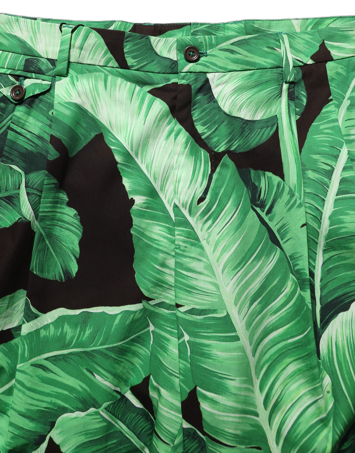 Dolce & Gabbana Bermuda Shorts en Imprimé Feuille de Banane