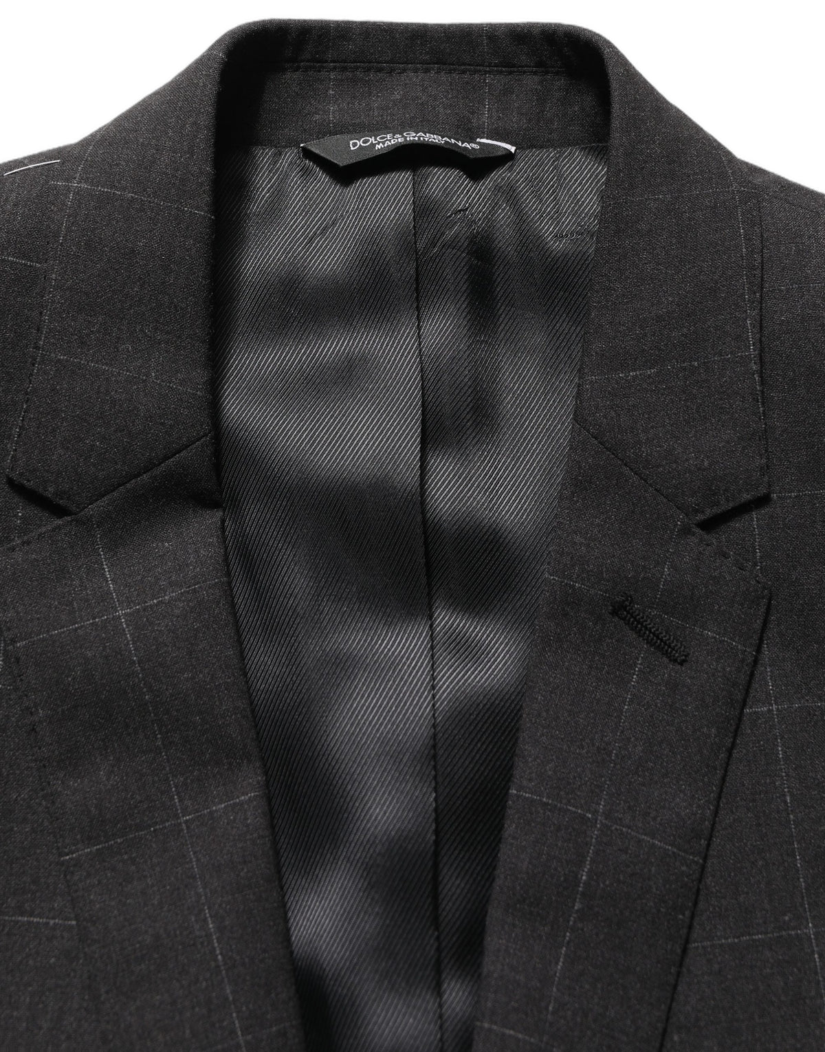 Dolce & Gabbana Black Wool Slim Fit 2 Piece Suit for Men