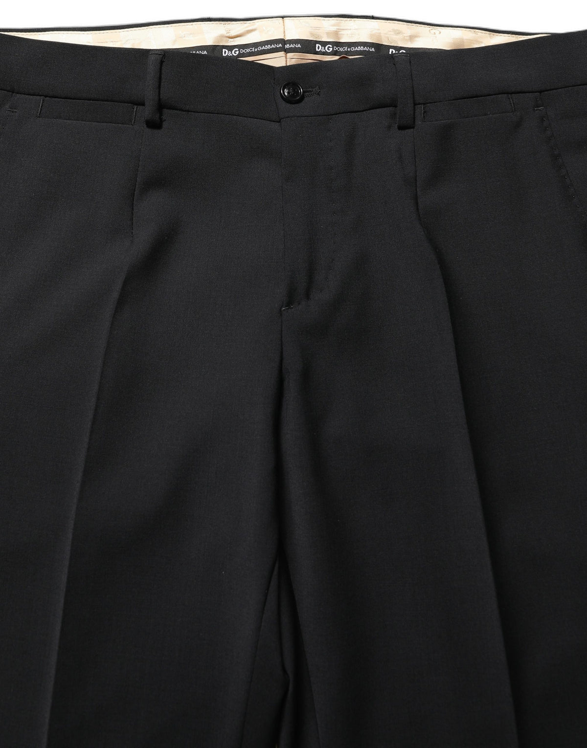 Dolce & Gabbana Black Wool Slim Fit Formal 2 Piece Men Suit
