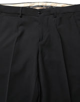 Dolce & Gabbana Black Wool Slim Fit Formal 2 Piece Men Suit
