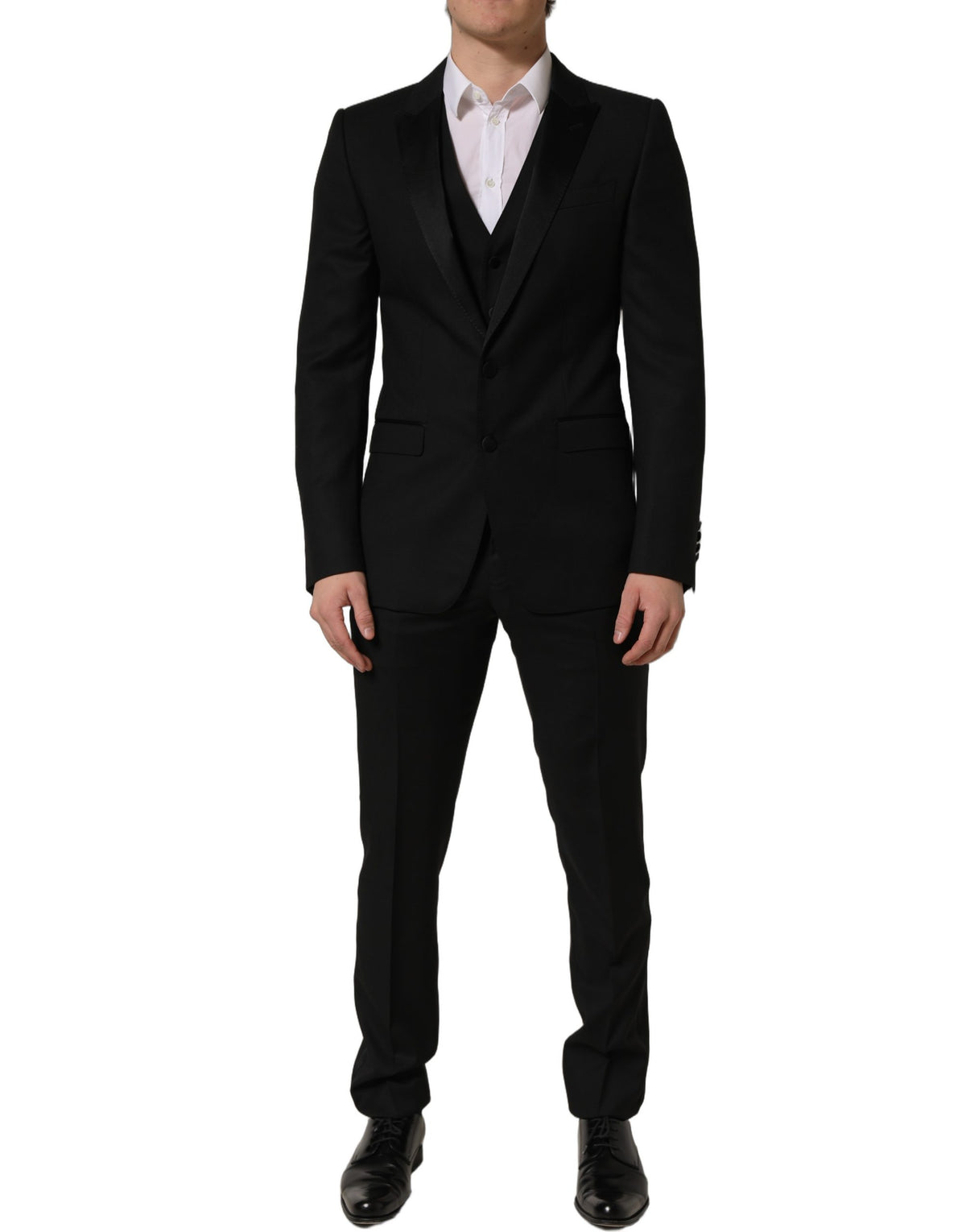 Dolce & Gabbana Black MARTINI Slim Fit Formal 3 Piece Suit