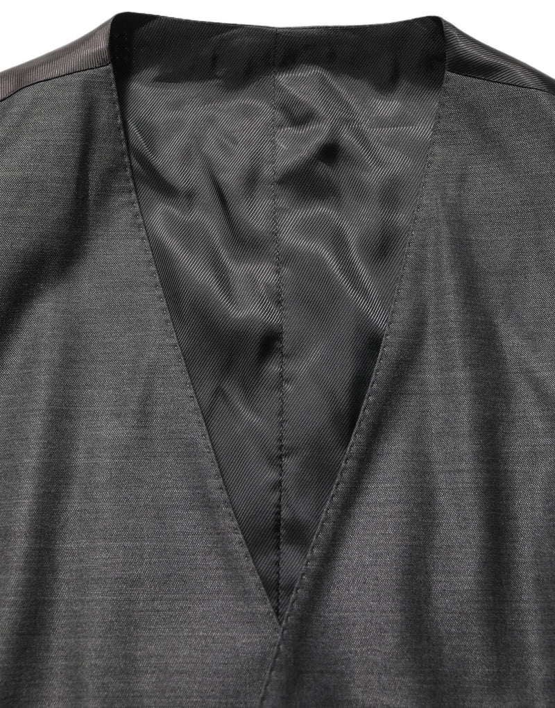 Dolce & Gabbana Gray MARTINI Slim Fit Formal 3 Piece Suit