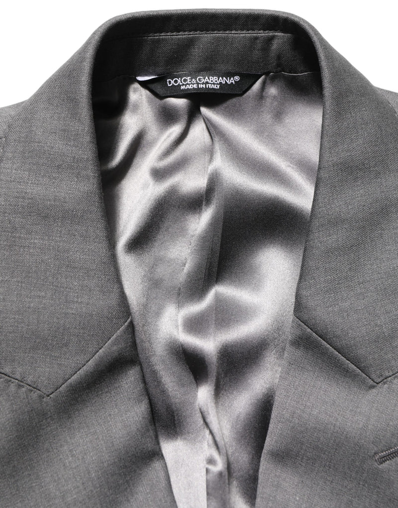 Dolce & Gabbana Gray MARTINI Slim Fit Formal 2-Piece Suit