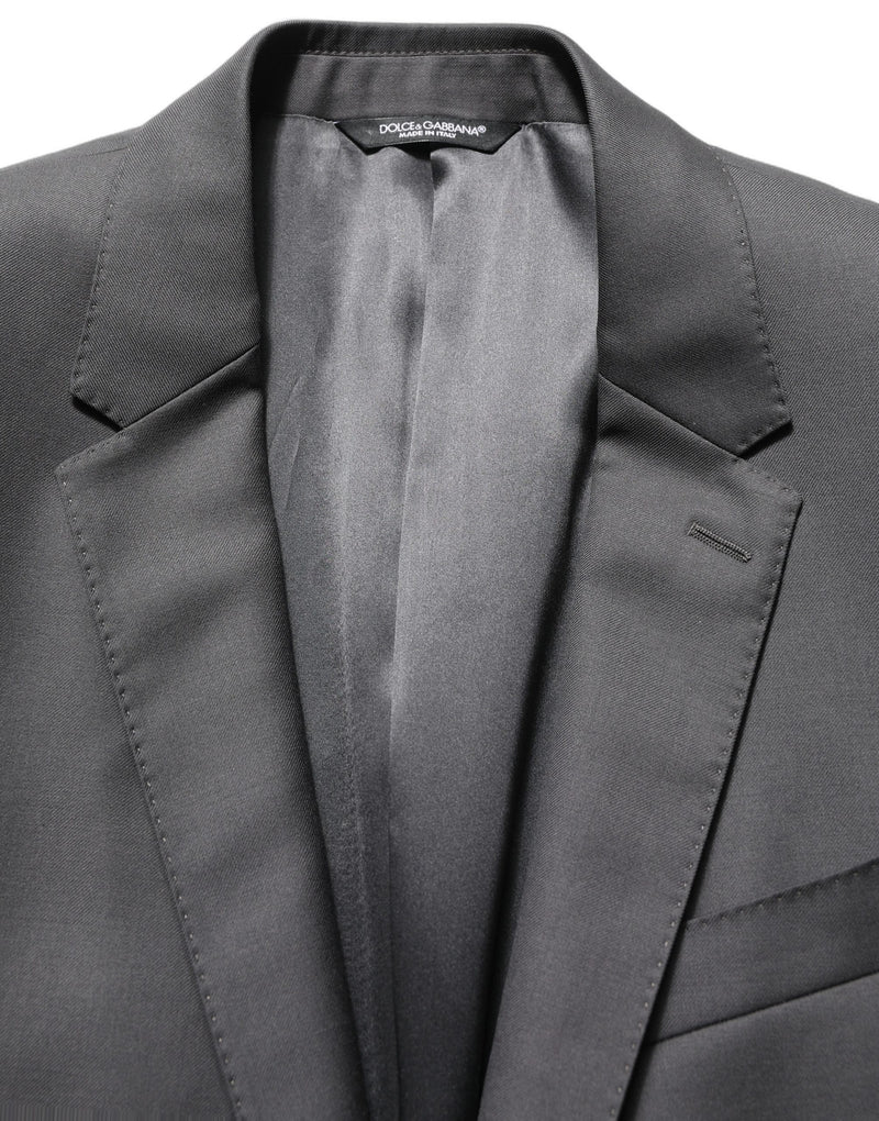 Dolce & Gabbana Gray MARTINI Slim Fit Formal 2-Piece Suit for Men