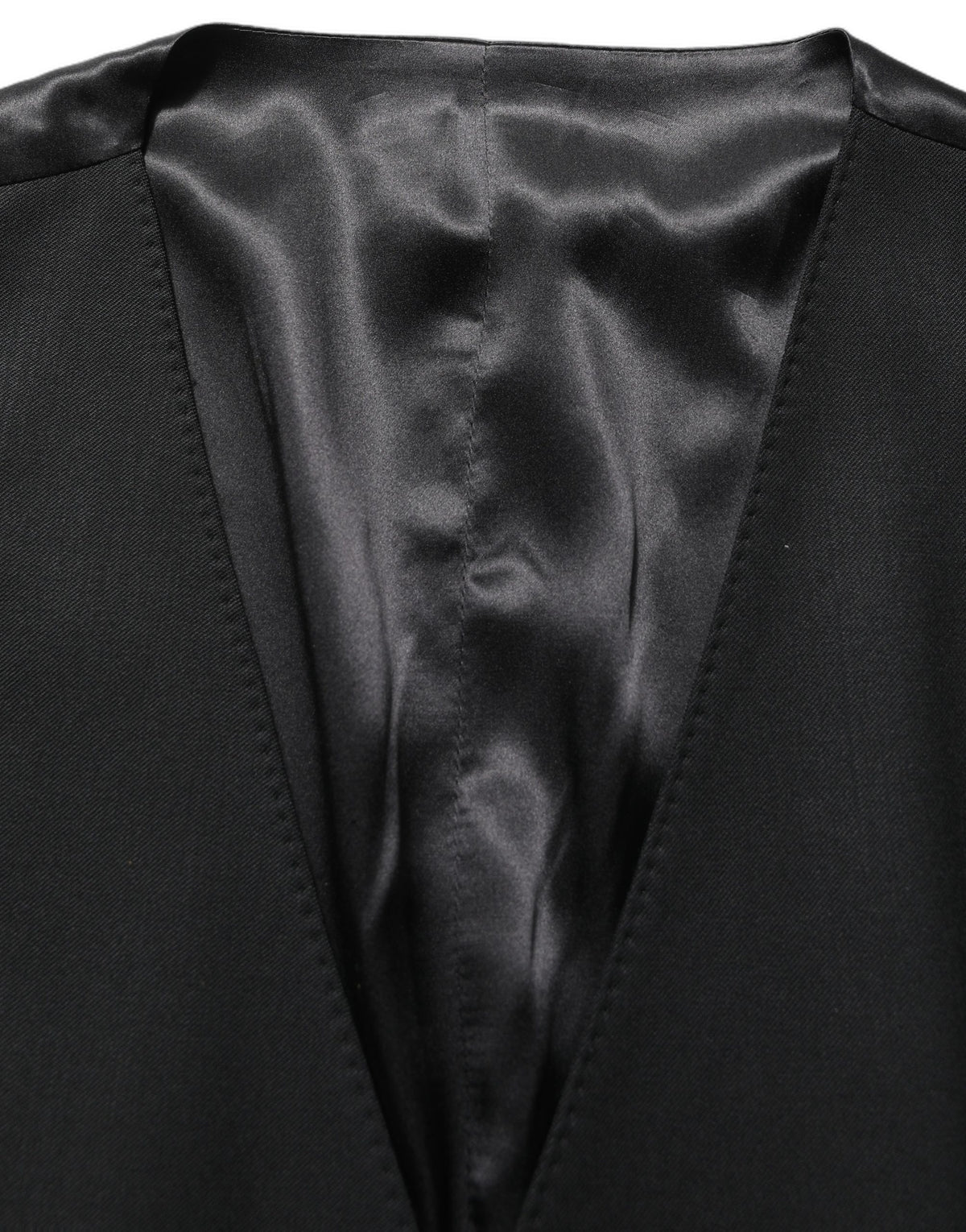 Dolce & Gabbana Black Wool Slim Fit Formal 3 Piece Men Suit