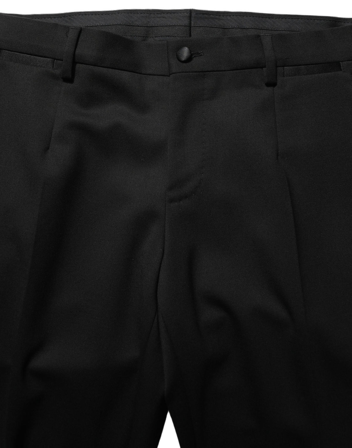 Dolce & Gabbana Black Wool Slim Fit Formal 3 Piece Men Suit