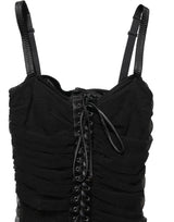 Dolce & Gabbana Black Bodycon Fitted Corset Style Mini Dress