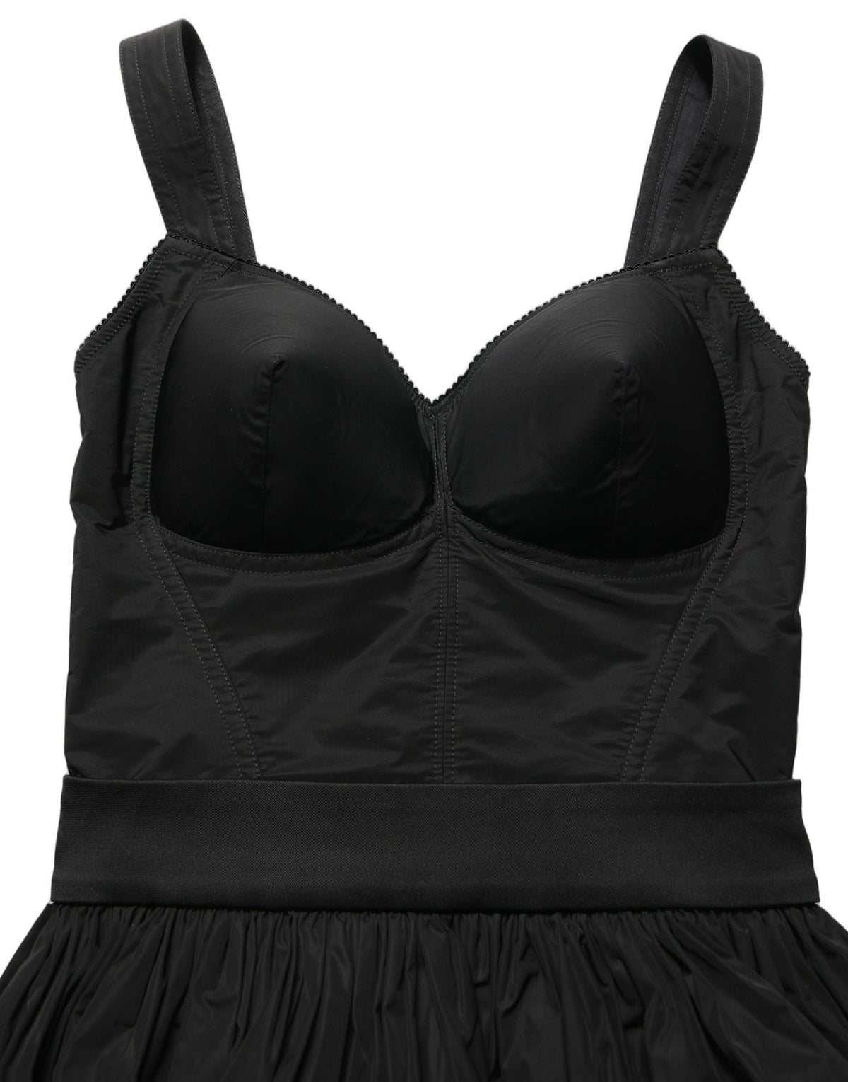Dolce & Gabbana Black A-Line Sleeveless Mini Dress