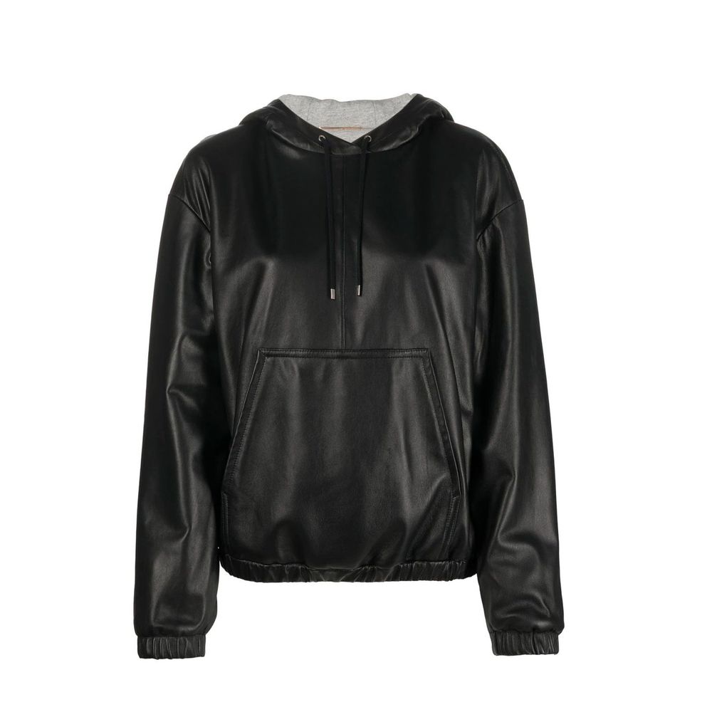 Saint Laurent Black Leather Tank Top for Women